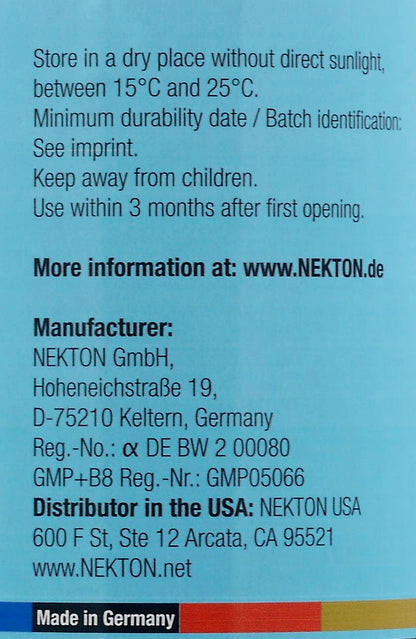 Nekton Calcium Plus – Calcium with Magnesium & Vitamins, White, 330g/11.64 oz