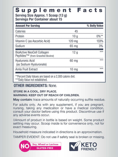 NeoCell Super Collagen Plus Powder with Vitamin C & Hyaluronic Acid
