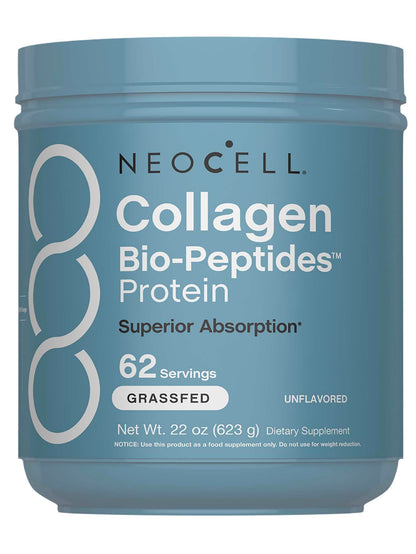 NeoCell Collagen Bio-Peptides Powder 22oz – Grass-Fed, Superior Absorption