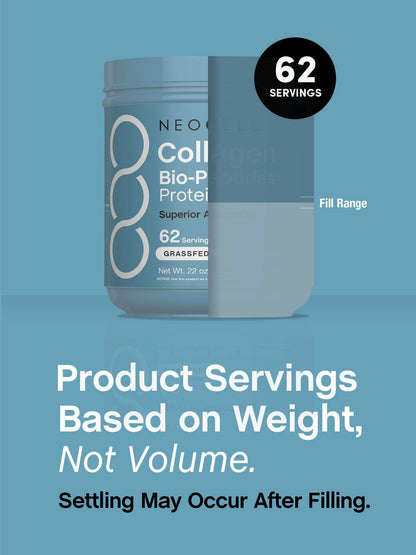 NeoCell Collagen Bio-Peptides Powder 22oz – Grass-Fed, Superior Absorption