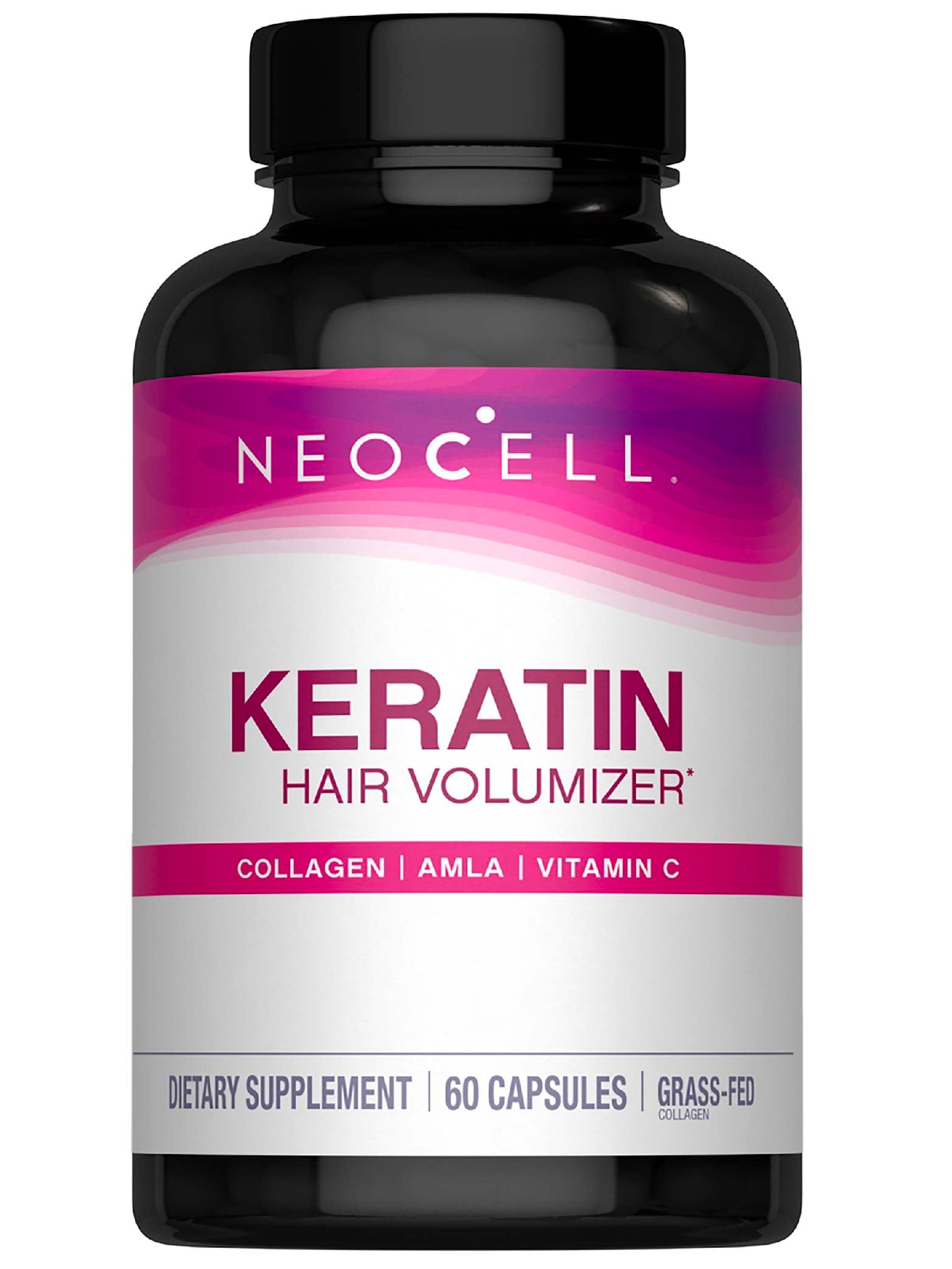 NeoCell Keratin Hair Volumizer with Collagen, Amla Extract & Vitamin C | Hair & Skin Supplement | 60 Count