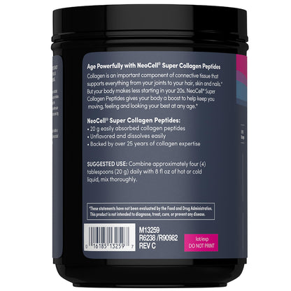NeoCell Super Collagen Peptides - Unflavored Powder (21.2 oz, 1 Canister)