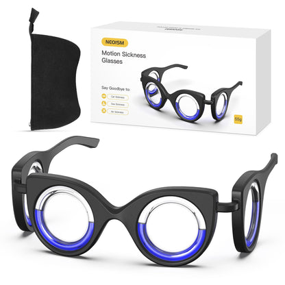 NEOISM Motion Sickness Glasses – Portable Anti-Nausea Travel Glasses for Car, Air & Sea (Adults & Kids)