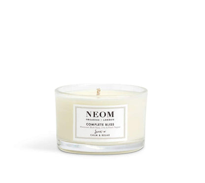 NEOM Complete Bliss Travel Candle – Blush Rose, Lime & Black Pepper