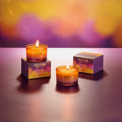 NEOM Cosy Nights Candle Travel Size – Sandalwood, Frankincense & Nutmeg | 100% Natural Wax & Fragrances | Relaxing