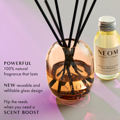NEOM Perfect Night's Sleep Reed Diffuser Refill 100ml – Lavender, Chamomile & Patchouli (Lasts 12 Weeks)