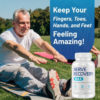Nerve Recovery Max – Non-GMO Advanced Nerve Support with Vitamin D3 & Alpha Lipoic Acid | Made in USA | 60-Day Supply