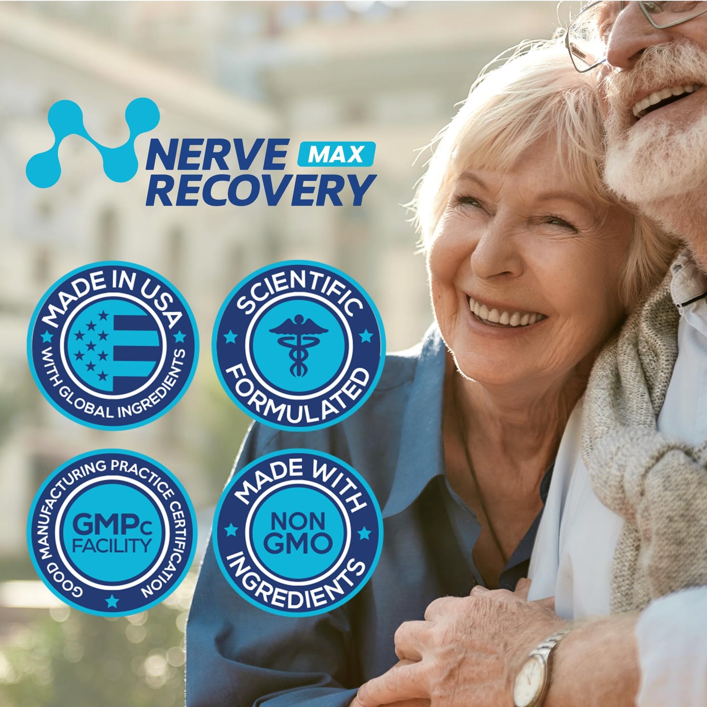 Nerve Recovery Max - Non-GMO Nerve Support with Vitamin D3 & Alpha Lipoic Acid - Made in USA