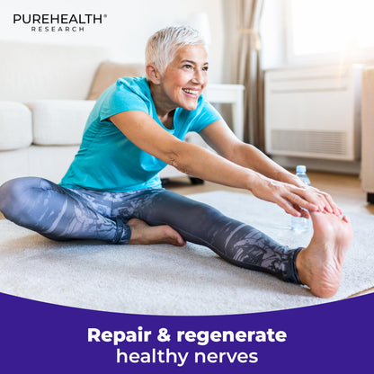 PUREHEALTH RESEARCH Nerve Regen Formula – Nerve Support Supplement for Hands & Feet | 60 Capsules