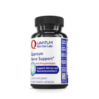 Quantum Nutrition Labs Nerve Support – Brain & Nerve Health Nootropic (60 Veggie Capsules)