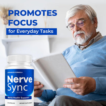 Nerve Sync Capsules | Official NerveSync Advanced Nerve Health Supplement - Maximum Strenght, 60 Capsules