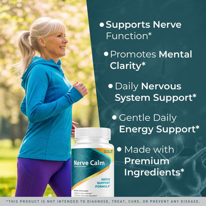 NerveCalm – Natural Calm Supplement | Vegan, Non-GMO, Made in USA