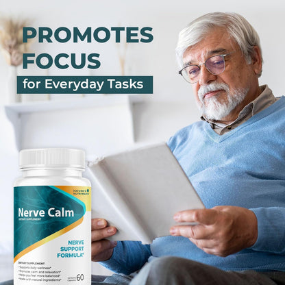 NerveCalm – Natural Calm Supplement | Vegan, Non-GMO, Made in USA