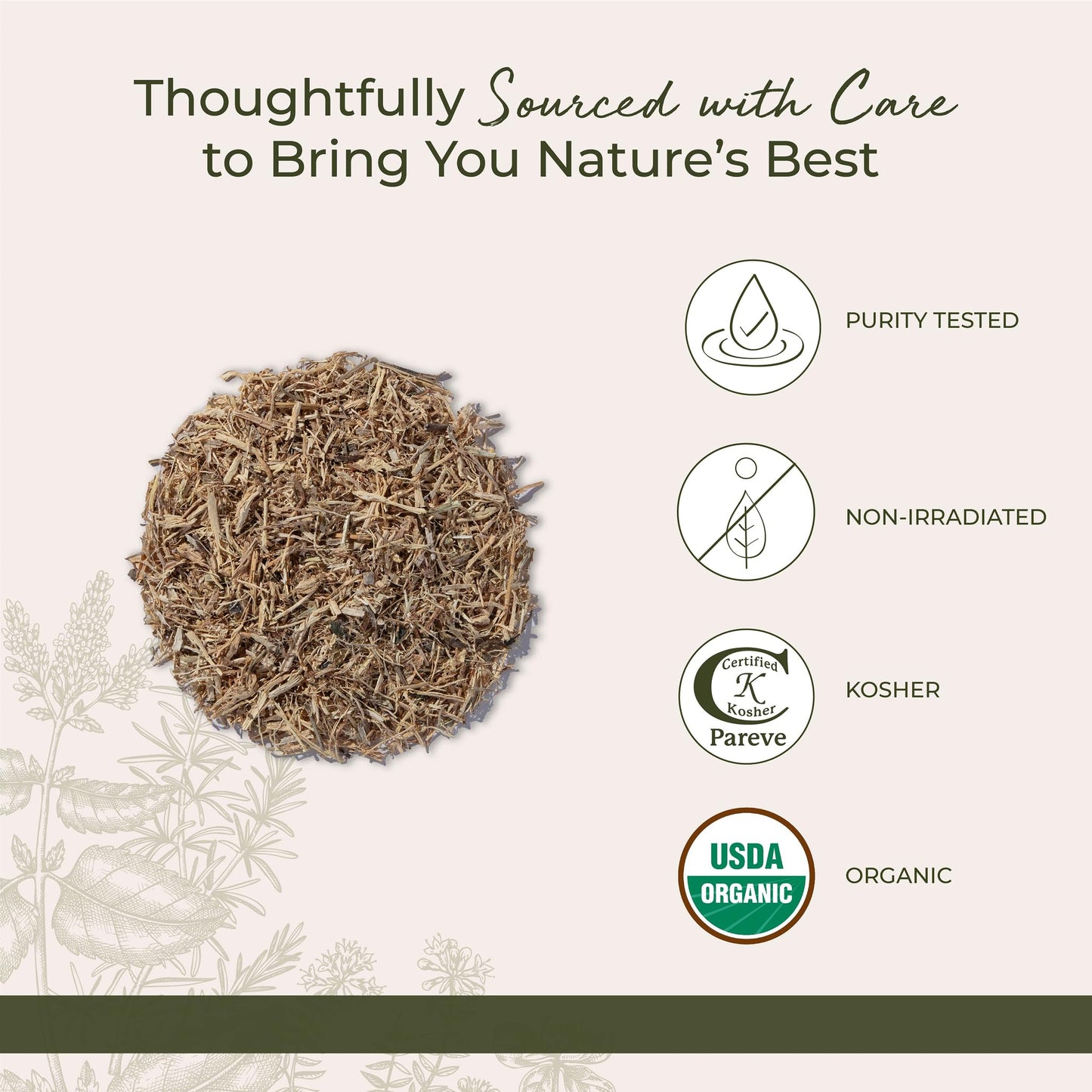Starwest Botanicals Nettle Root Organic - Dried Stinging Nettle Root, Kosher & Non-GMO, 1 lb Bulk