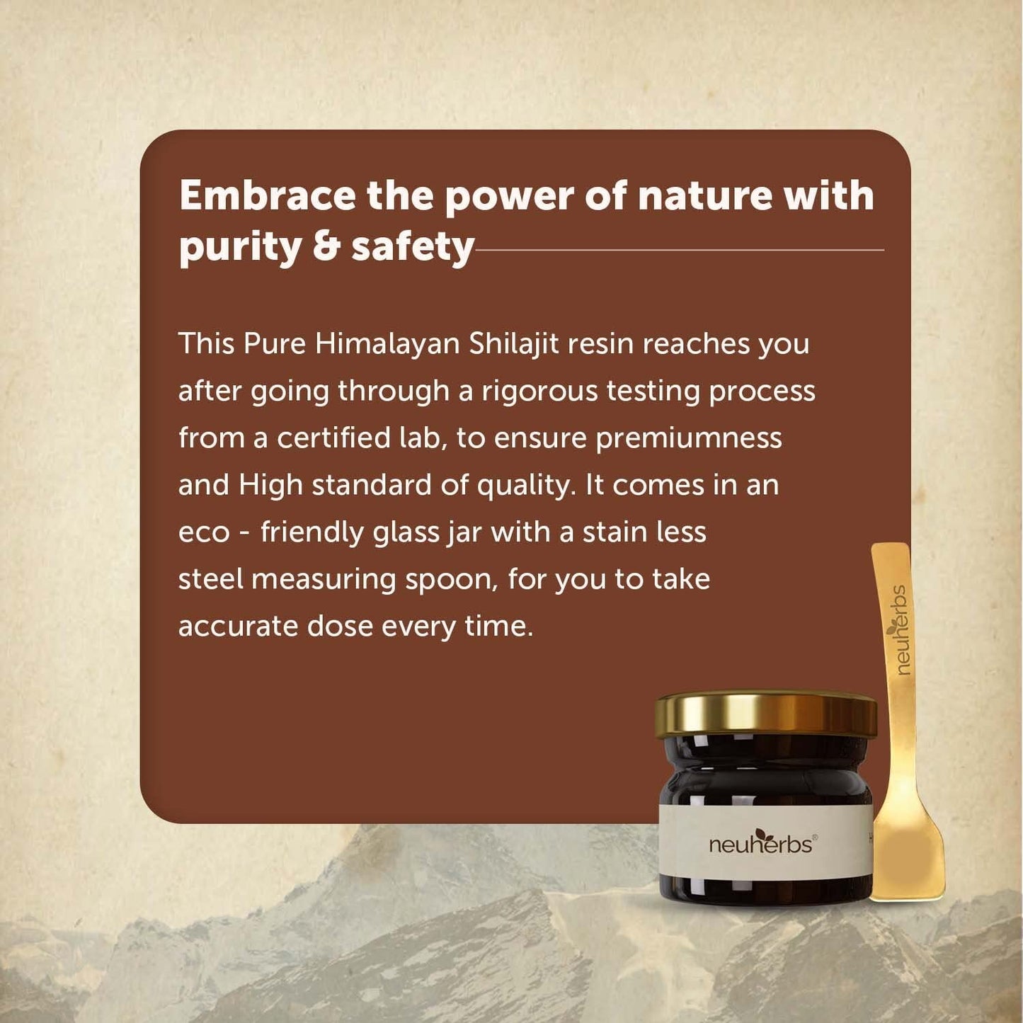 Neuherbs Shilajit Resin 20G – 75% Fulvic Acid | Energy & Immune Support
