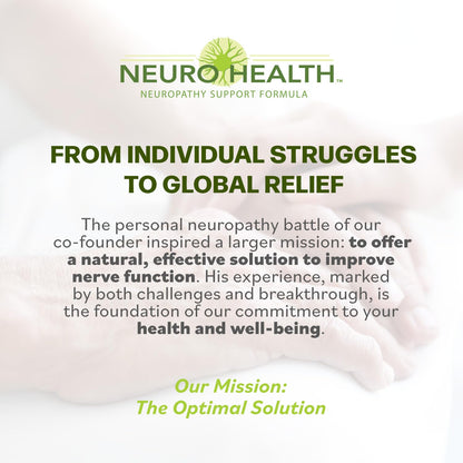 Neuro Health Nerve Support Formula for Neuropathy | B Vitamins & Alpha Lipoic Acid | 180 Capsules
