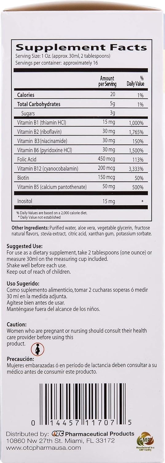 Neurobion Vitamin B12 Complex Liquid Citrus 16 oz – Energy & Cognitive Support