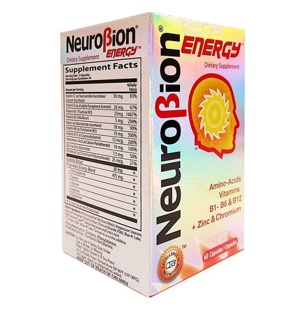 Neurobion Energy Amino Acids – 60 Count (Pack of 3)