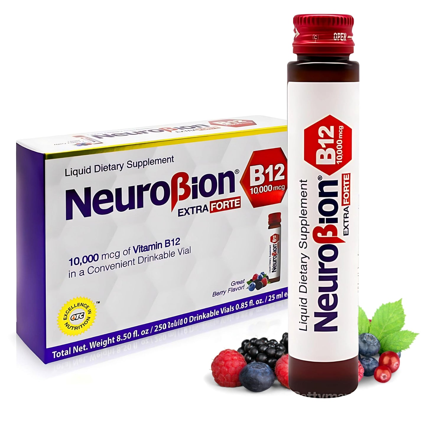 Neurobion Extra Forte B12 10,000 mcg Vials – Liquid Vitamin B12 (10 Vials per Box)