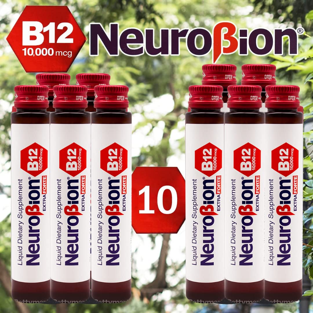 Neurobion Extra Forte B12 10,000 mcg Vials – Liquid Vitamin B12 (10 Vials per Box)