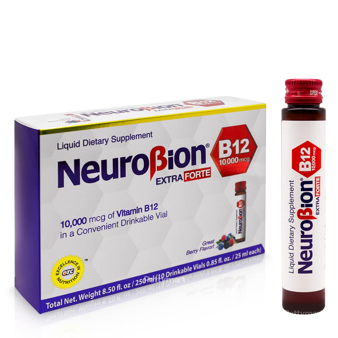 Neurobion Extra Forte B12 10,000 mcg Vials – Liquid Vitamin B12 (10 Vials per Box)