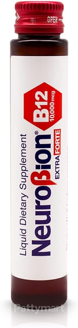 Neurobion Extra Forte B12 10,000 mcg Vials – Liquid Vitamin B12 (10 Vials per Box)