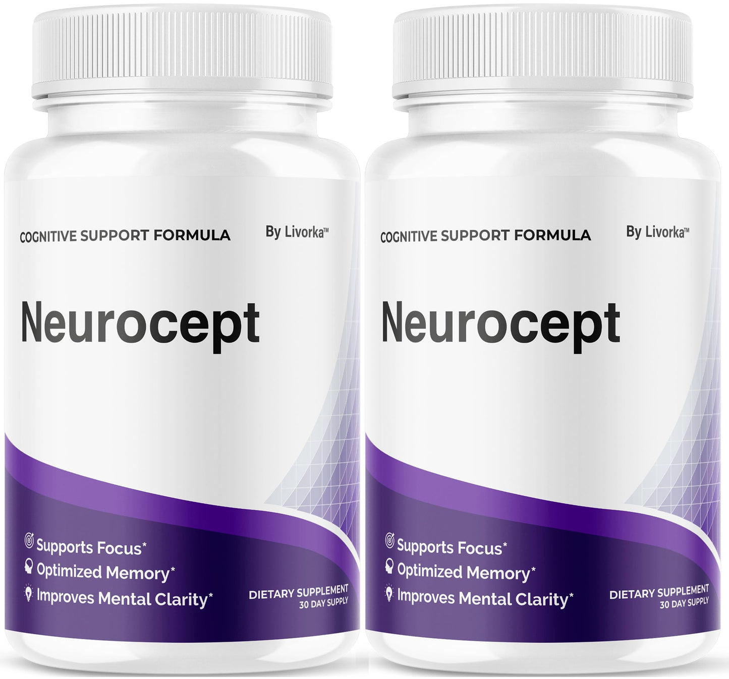 (2 Pack) Neurocept Brain Supplement Capsules – Memory, Focus & Wellness | 120 Capsules