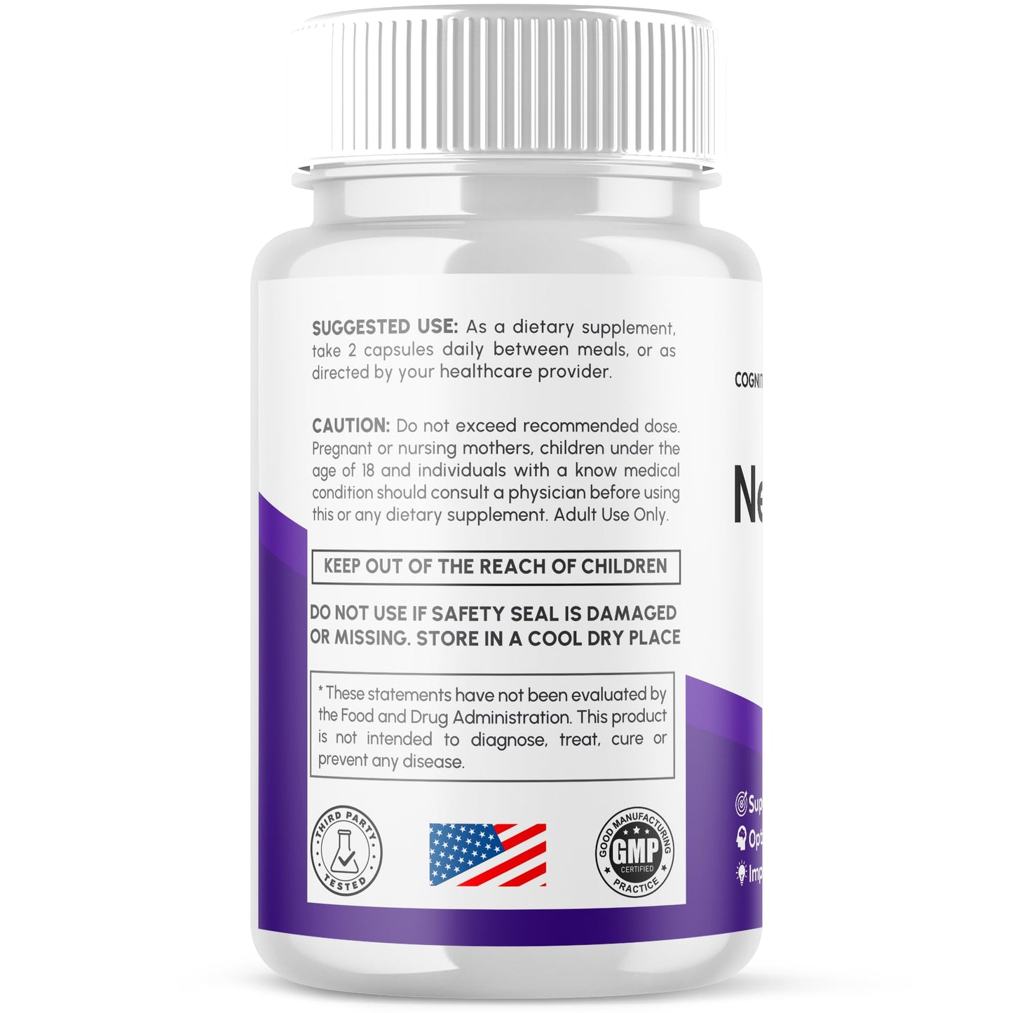 Neurocept Capsules 3 Pack – Brain Support Supplement (180 Capsules)