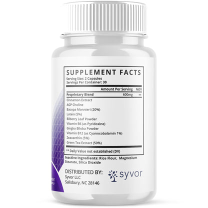 Neurocept Capsules – Brain Health Supplement with All-Natural Ingredients (60 Capsules)