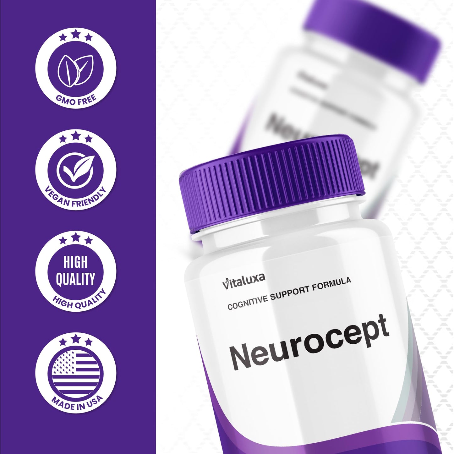 Neurocept Supplement 3-Pack – Memory & Brain Health Capsules (180 Count)