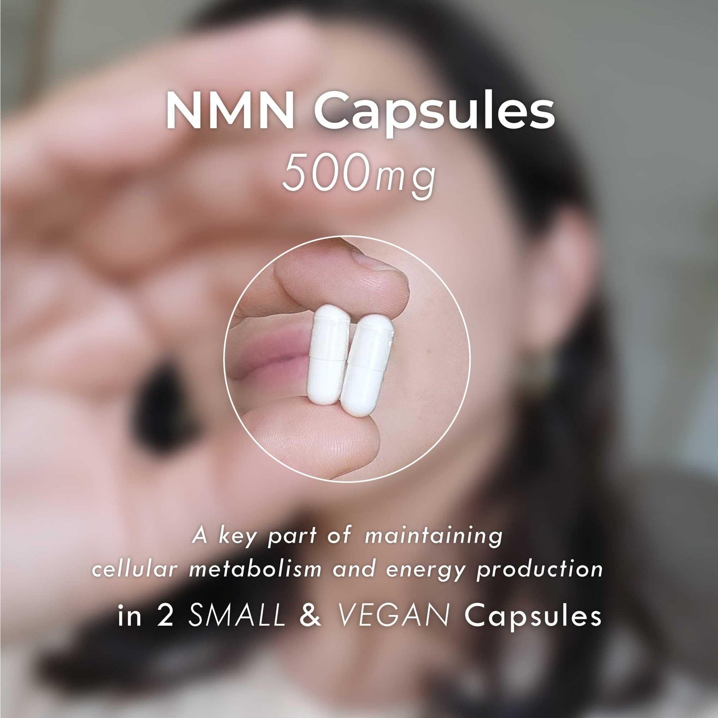 Neurogan NMN Supplement Capsules – 500 mg NMN, 120 Ct | Brain Focus & Cellular Energy