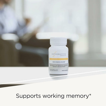 Integrative Therapeutics Neurologix - Brain Health Supplement* - Non-Stimulant Nootropic Supplement for Focus* - Memory Support* - Vegan, Gluten-Free & Dairy-Free - 28 Capsules (14 Servings)