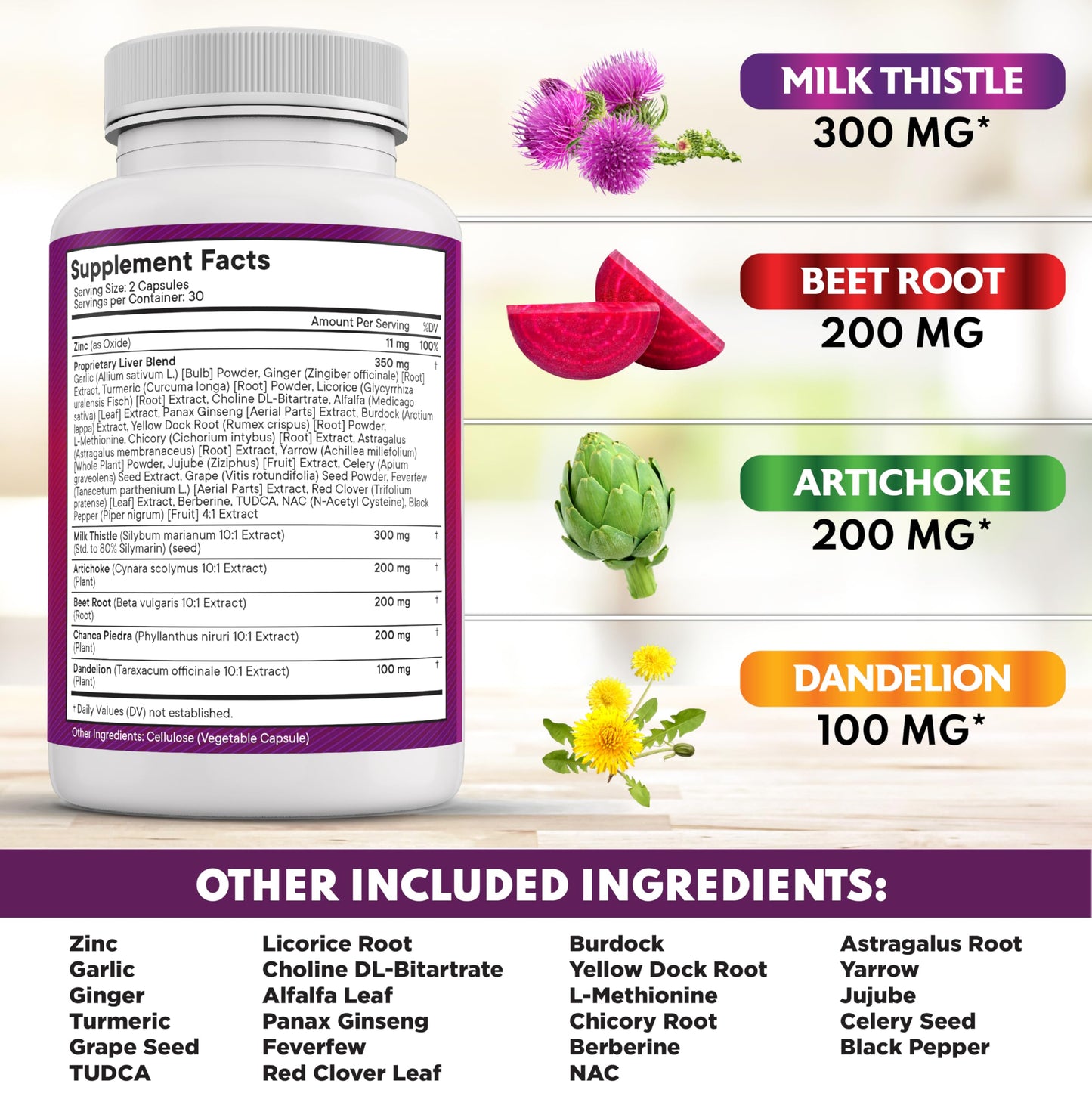 NEW AGE Liver Support – Milk Thistle, NAC, TUDCA, Chanca Piedra (60 Count)