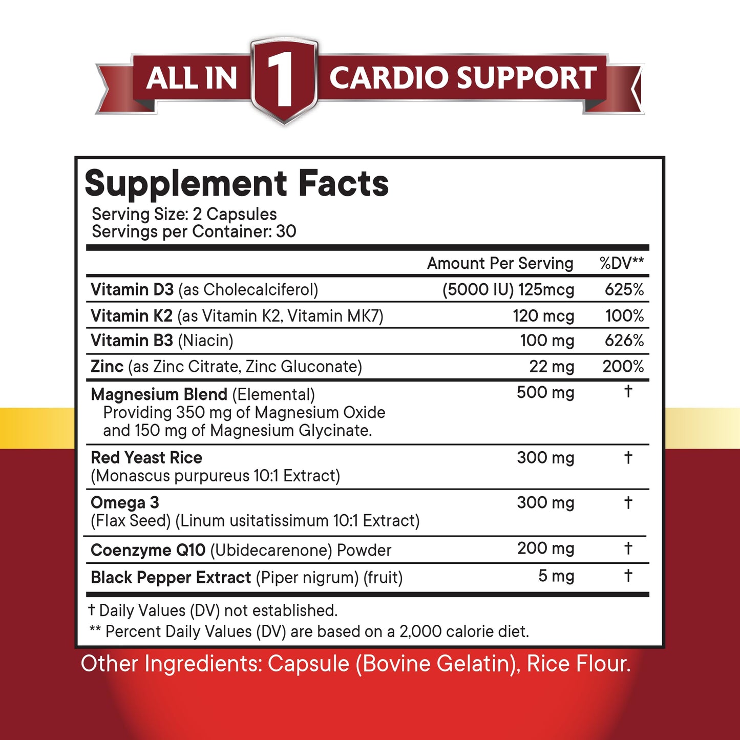 New Age CoQ10 200mg with Red Yeast Rice & Omega-3-6-9 – 120 Count