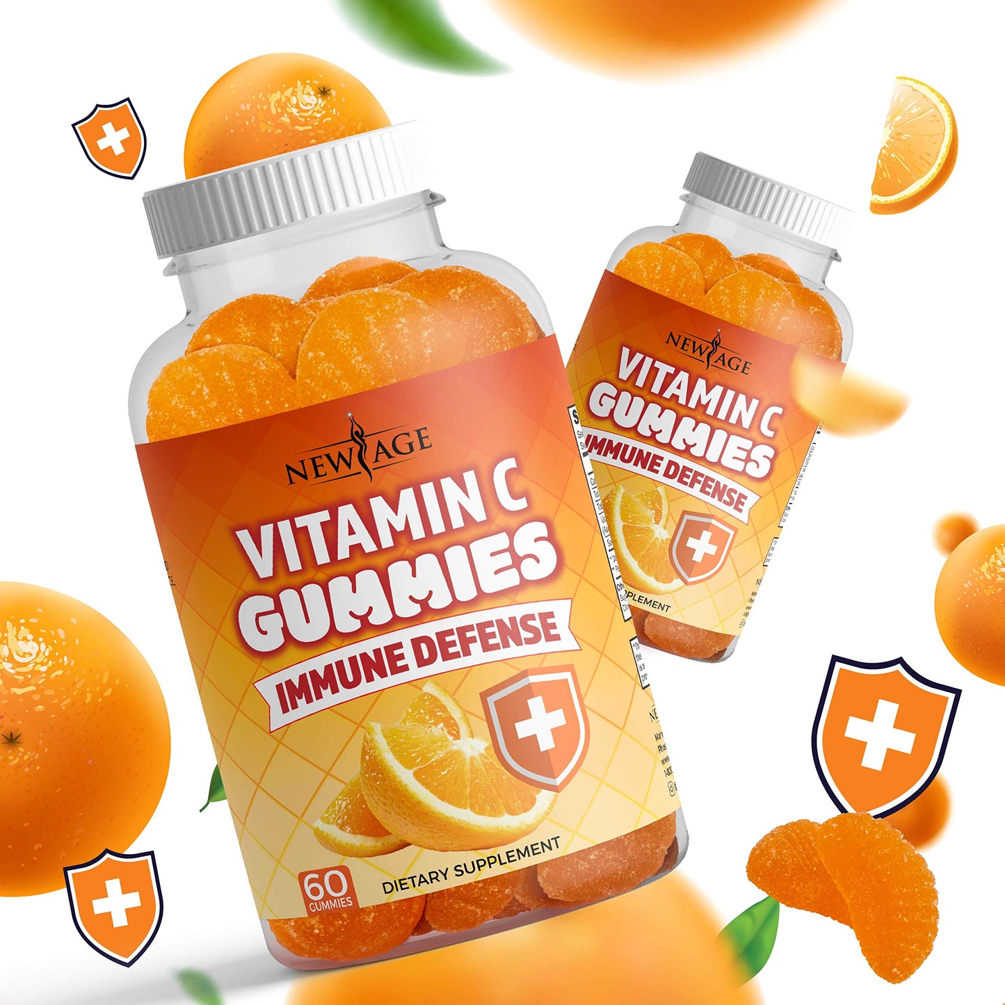 New Age Vitamin C Gummies Orange – Immune Support (60 Gummies)