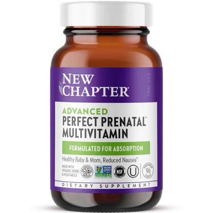 New Chapter Advanced Perfect Prenatal – 96ct, Organic & Non-GMO