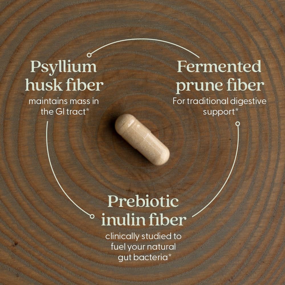 New Chapter All-Flora Multi-Fiber – Organic Inulin + Psyllium (120 ct) | Vegan