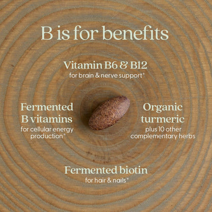 New Chapter Fermented Coenzyme B Complex – Organic B Vitamins (B12, B6, Biotin) 30 ct