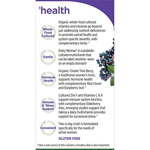 New Chapter Every Woman Multivitamin – Fermented Probiotics, Iron & Vitamin D3 (48 ct)