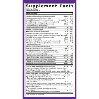 New Chapter Every Woman Multivitamin – Fermented Probiotics, Iron & Vitamin D3 (48 ct)