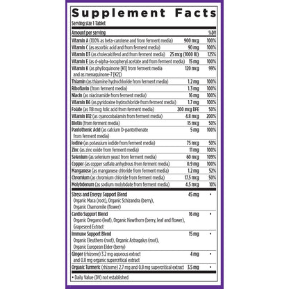 New Chapter Men's Multivitamin for Immune, Energy & Heart Health – Fermented Nutrients, Organic Vegetables & Herbs | 48 ct