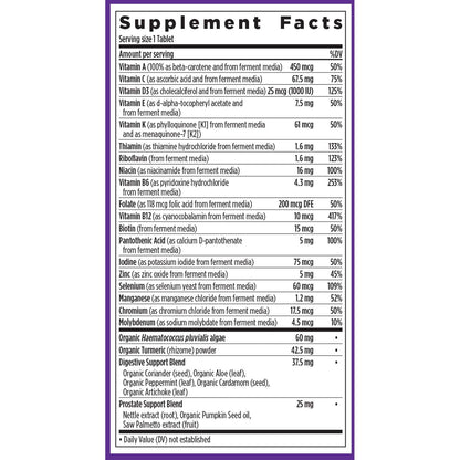 New Chapter Men's Multivitamin 50+ (48 ct) | Immune, Brain & Heart Support