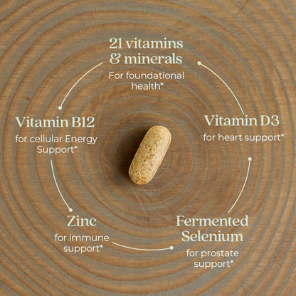 New Chapter Men's Multivitamin - Immune, Energy & Heart Support | 72 ct