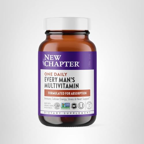 New Chapter Men's Multivitamin - Immune, Energy & Heart Support | 72 ct