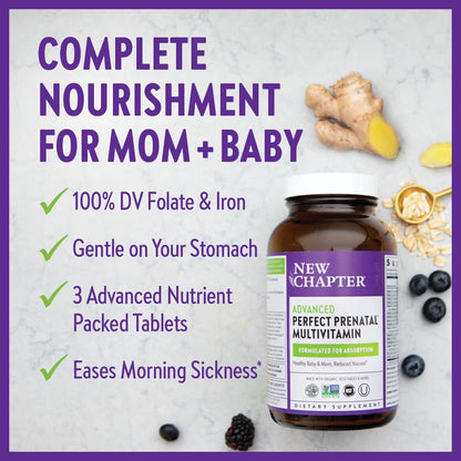 New Chapter Perfect Prenatal Vitamins – Organic, Fermented, 192 ct