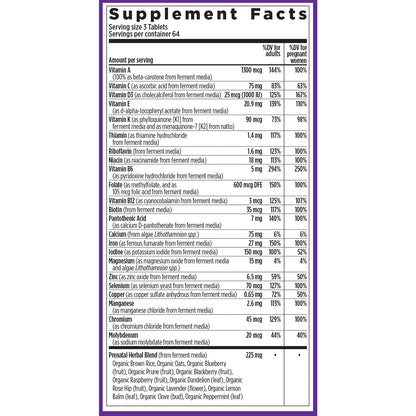 New Chapter Perfect Prenatal Vitamins – Organic, Fermented, 192 ct