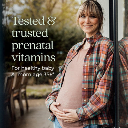 New Chapter Prenatal 35+ Vitamins – One Daily Methylfolate & Choline, 30 ct (Gluten Free, Non-GMO)