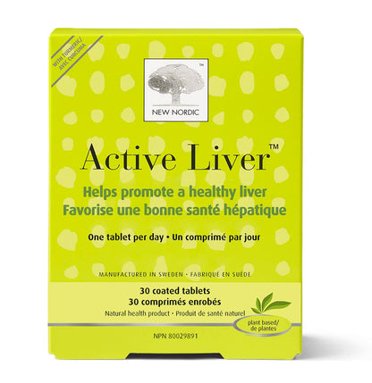 NEW NORDIC Active Liver 30-Day Supply – Daily Liver Supplement (Milk Thistle, Artichoke & Turmeric)