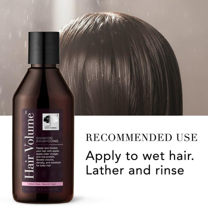 New Nordic Hair Volume Shampoo — Herbal Vegan Formula for Thicker, Fuller Hair (8.5 Fl Oz)