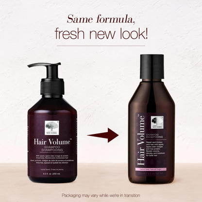 New Nordic Hair Volume Shampoo — Herbal Vegan Formula for Thicker, Fuller Hair (8.5 Fl Oz)